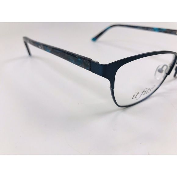 New Chic Blue OAKLYNN Eyeglasses 57mm with Case For The Stylish Large Woman